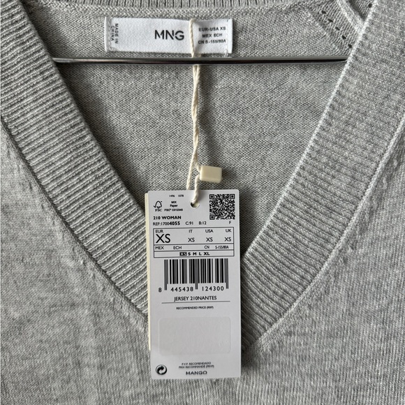 V-neck knit sweater - MANGO - XS - Picture 3 of 3